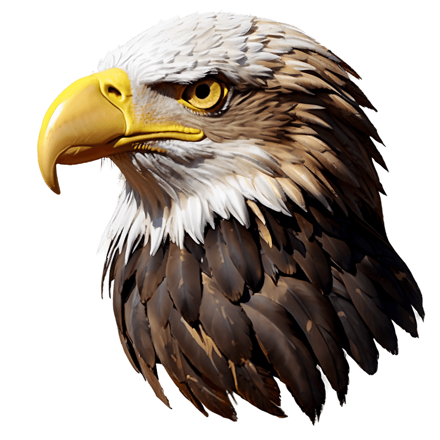 Digital Eagle Head PNG qbt
