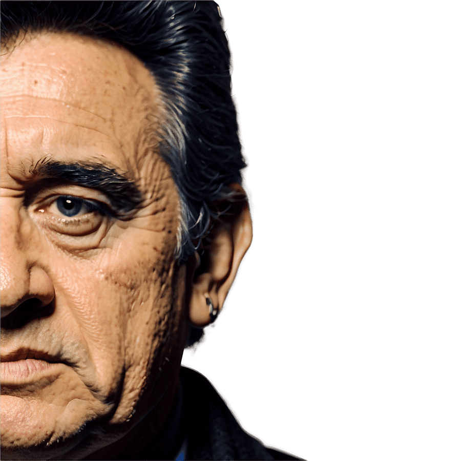 Johnny Cash Face PNG 22