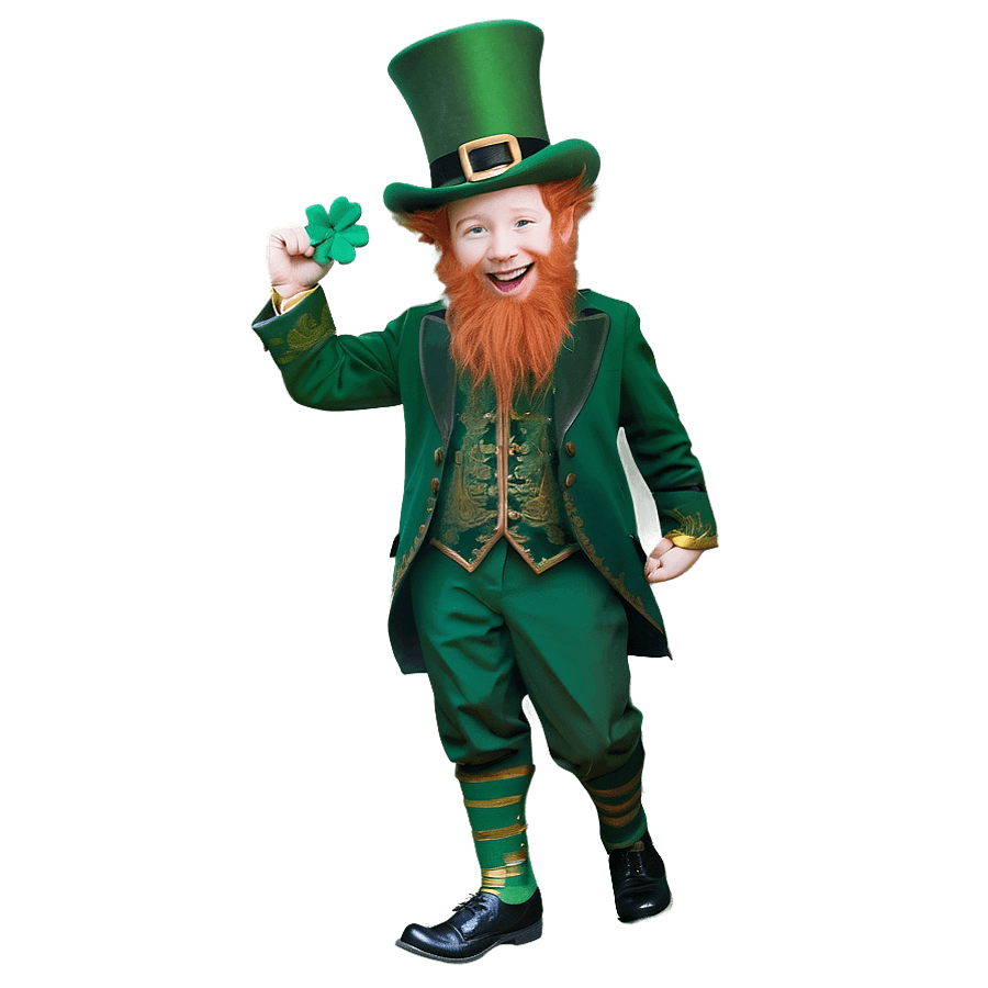 Festive Leprechaun PNG 60