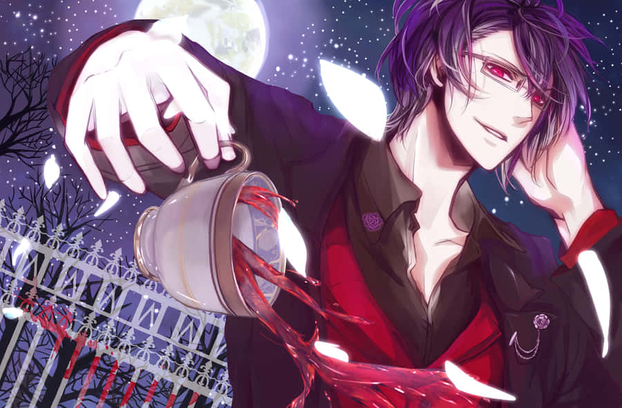 Personagem de Anime Vampiro Misterioso