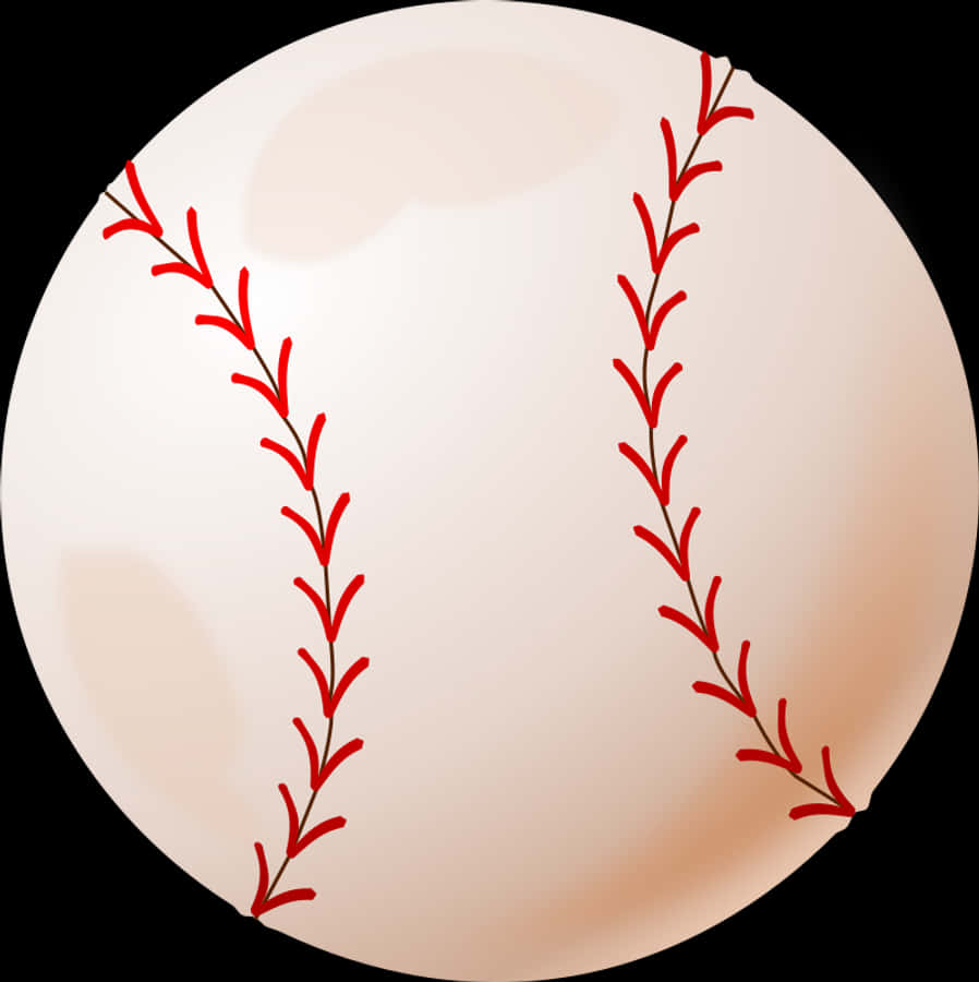 Baseball Close Up Illustration