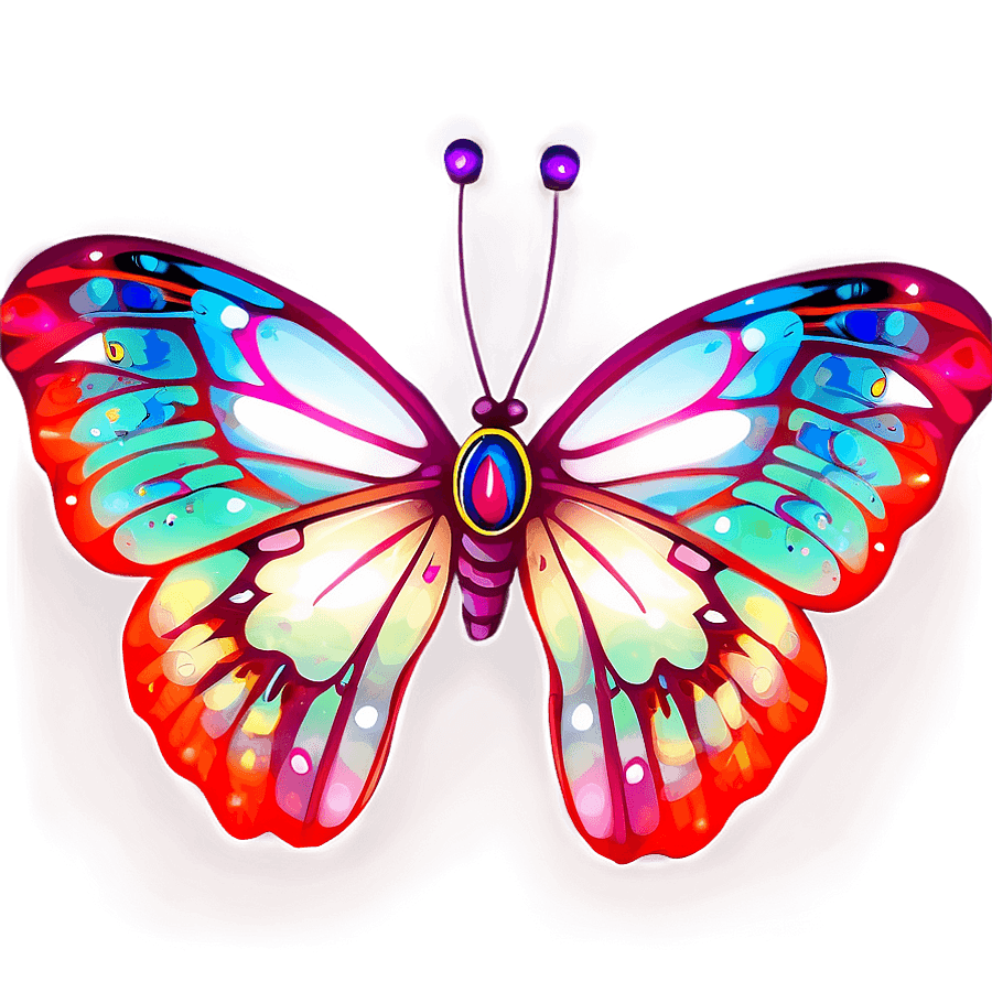 Celestial Glow Butterfly PNG eet