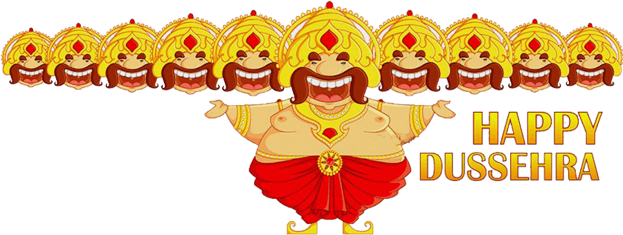 Happy Dussehra Ravana Cartoon