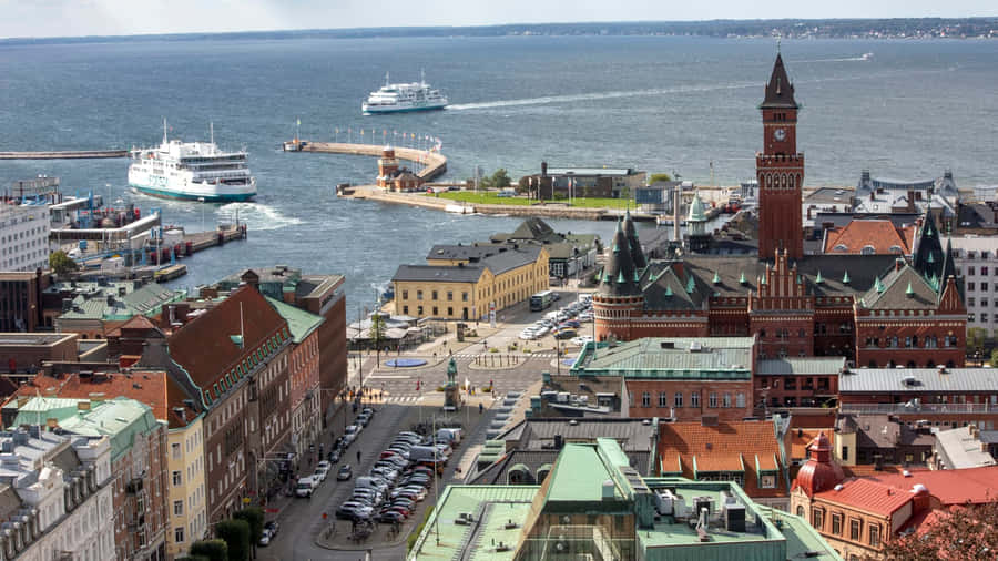 Faszinierende Skyline von Helsingborg