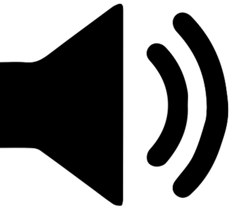 Speaker Volume Icon Blackand White