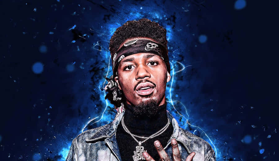 Metro Boomin Blaue Aura Hintergrund