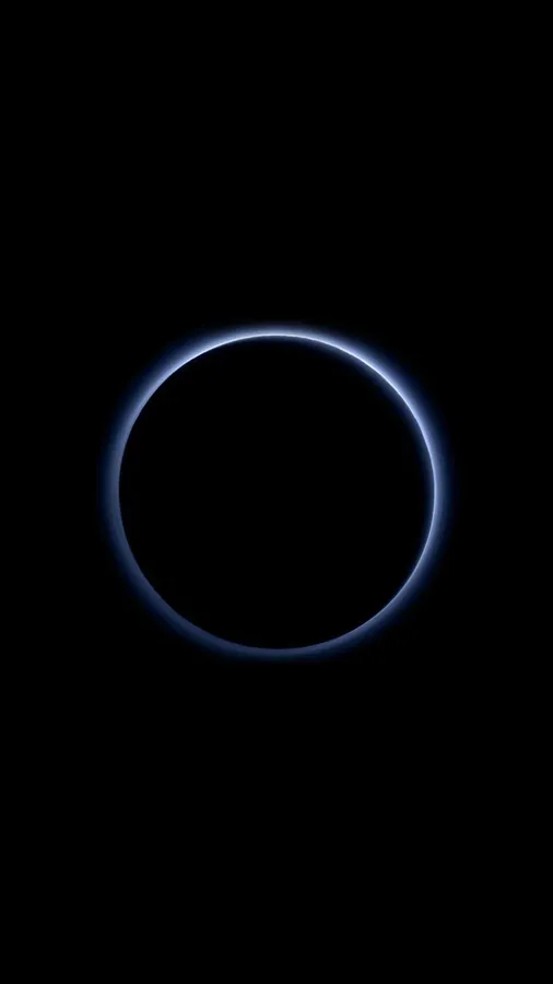 Super Amoled glowing eclipse wallpaper