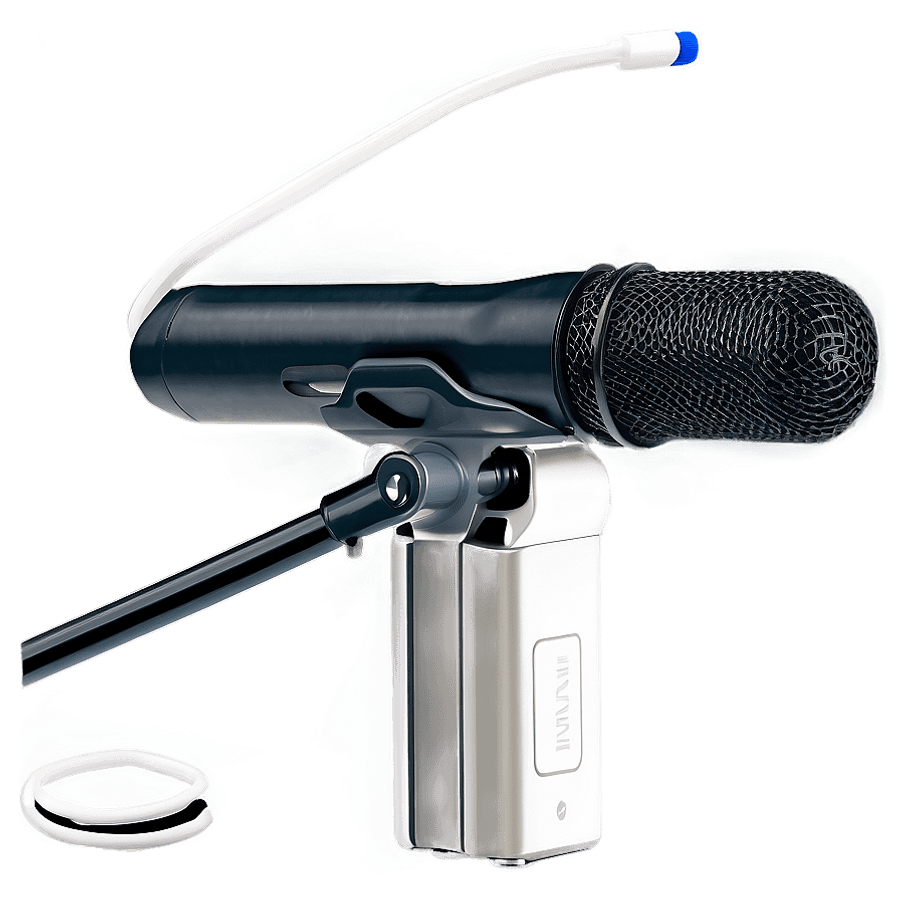 Boom Mic with Battery Power PNG hif