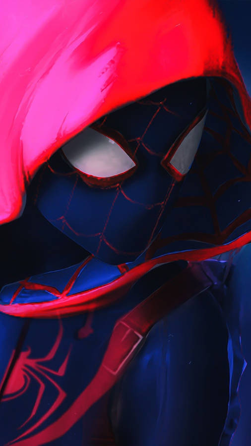 Download Fierce Spider Man Spider-verse Wallpaper | Wallpapers.com