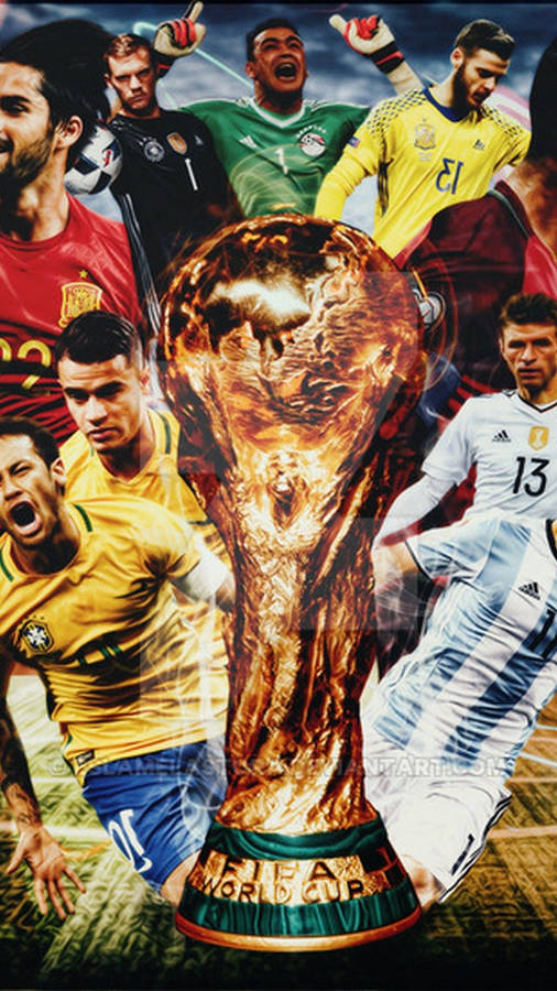 Download Fifa World Cup Trophy Hd Wallpaper | Wallpapers.com