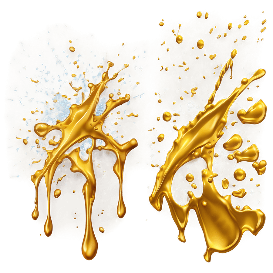 Gold Splash Clipart PNG dej68
