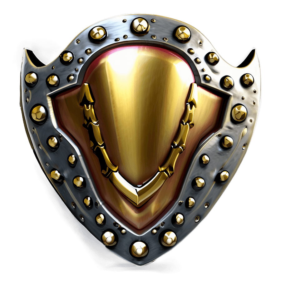 Solid Gold Shield PNG ixe