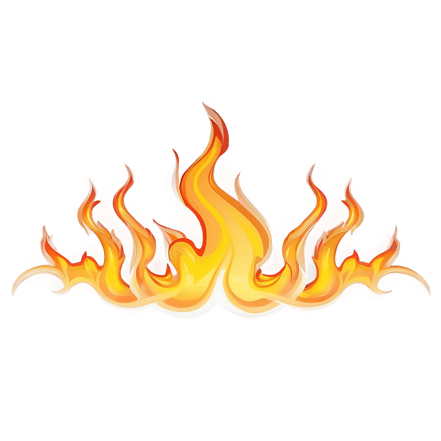 Fire Vector Template PNG 64