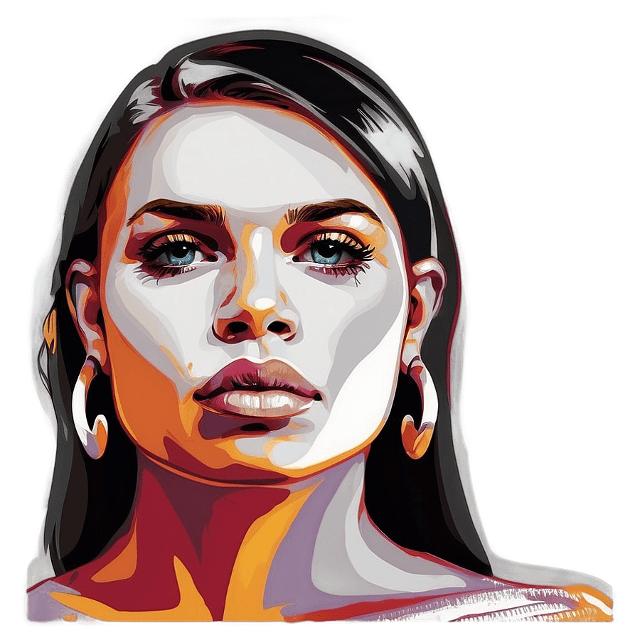 Portrait Vector Illustration PNG rmh