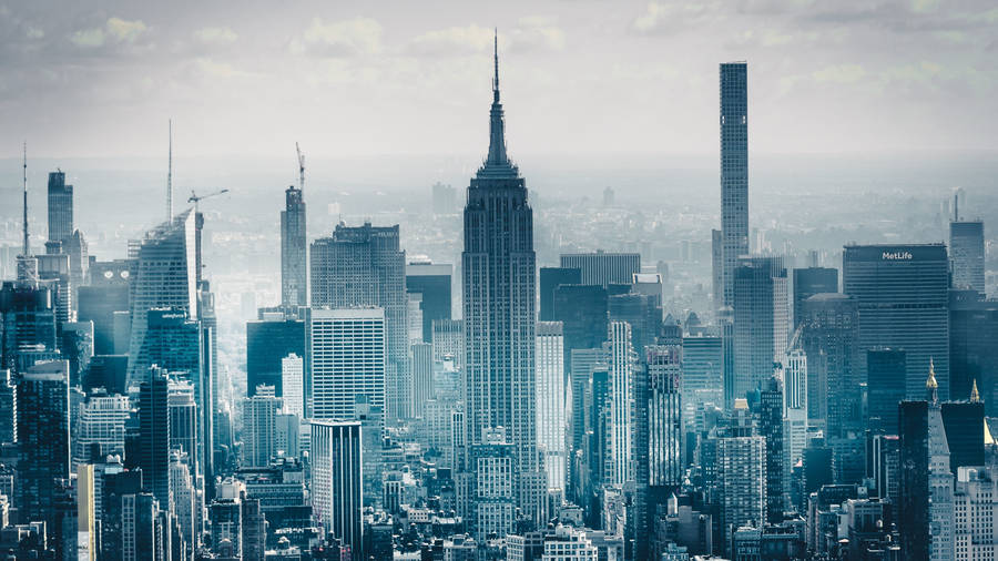 Dieatemberaubende Skyline von New York City