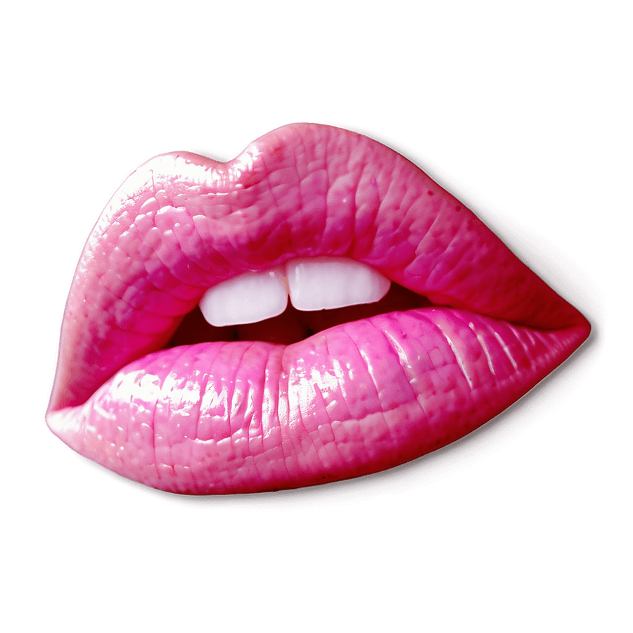Pink Lips Outline PNG 69