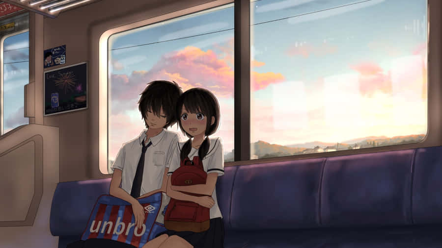 Enlidenskabelig og charmerende Anime-par.