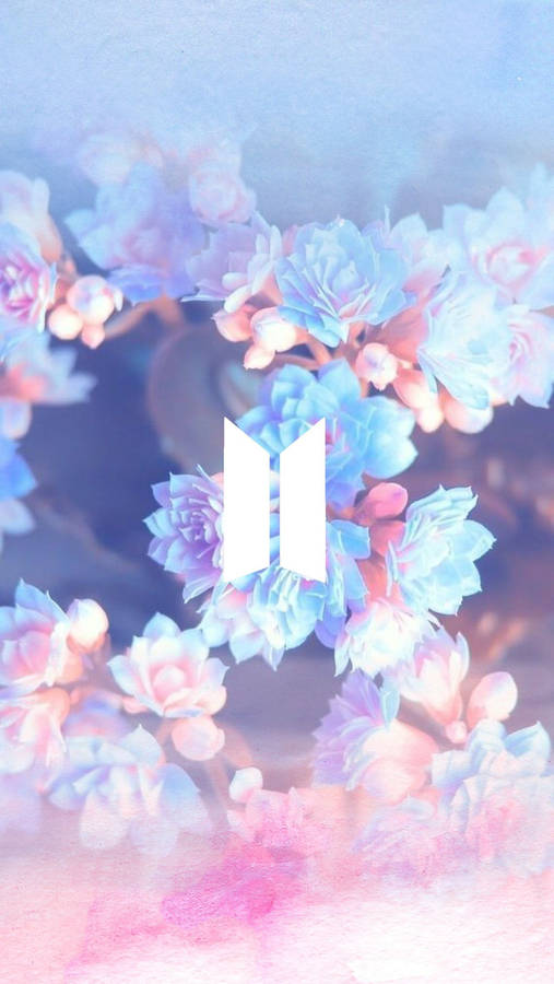 Download Floral Bts Logo Wallpaper Wallpapers Com