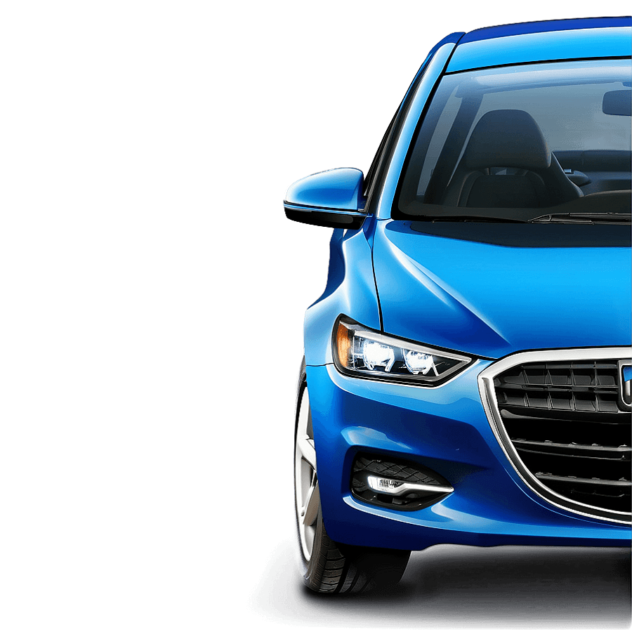 Azure Car Illustration PNG ppg