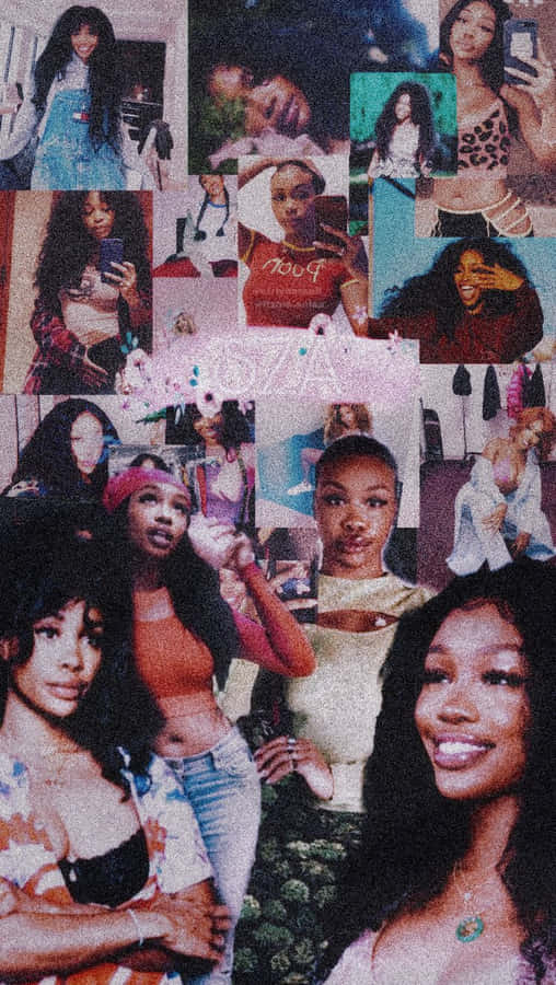 S Z A Collage Ästhetik Wallpaper