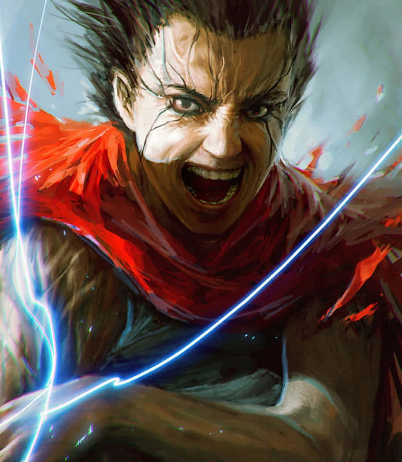 Fierce Warrior Energie Kunst