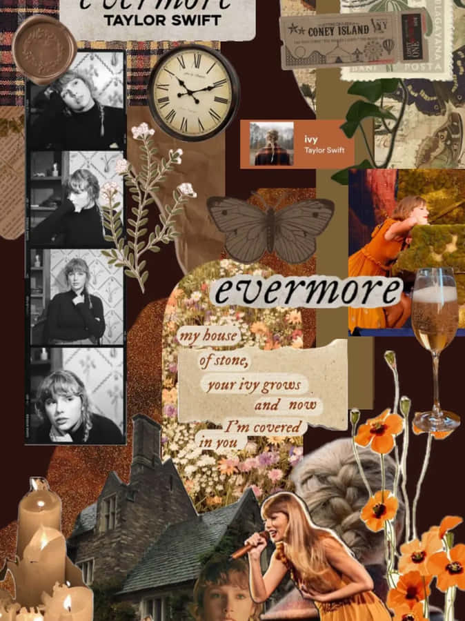 Colagem Inspirada em Taylor Swift - Evermore