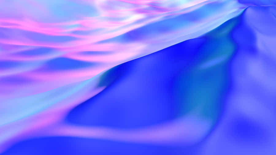 Fundo Abstrato de Ondas Azuis e Rosas