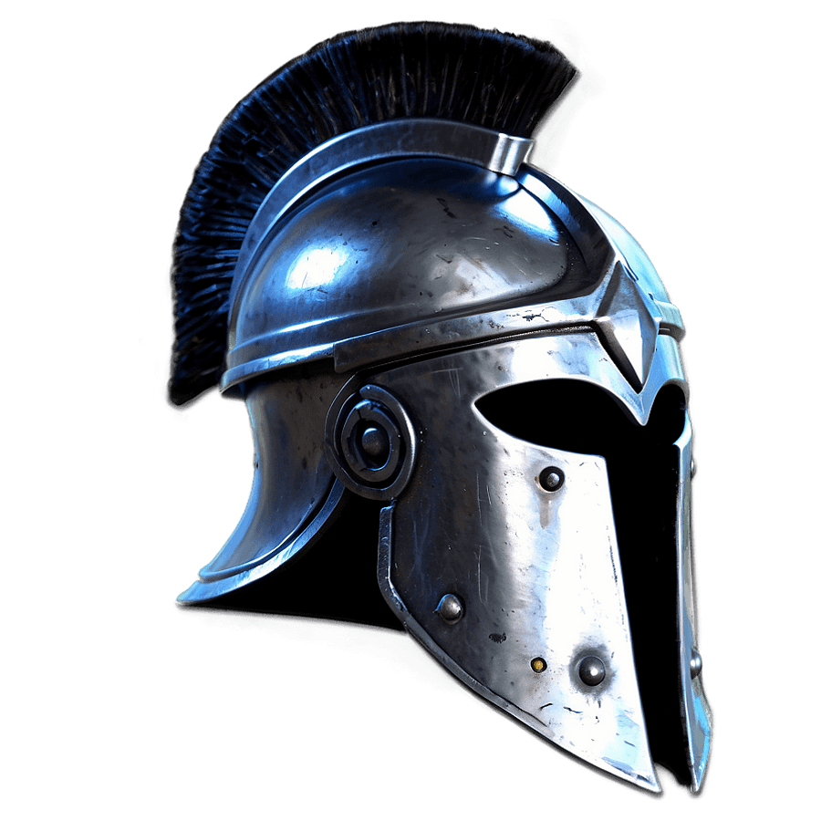 Silver Spartan Helmet PNG 92