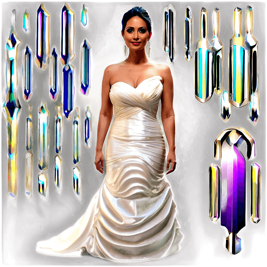Tiered Wedding Dress PNG 05212024