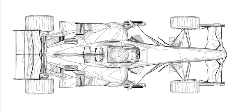 Wireframe F1 4k