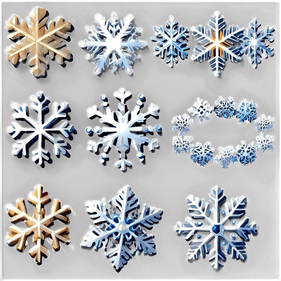 Festive Snow Flakes PNG 51