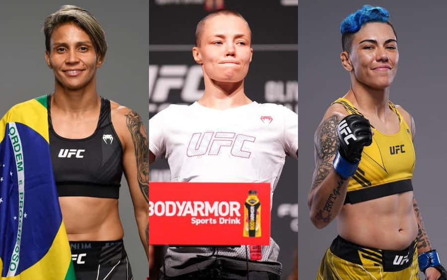 UFC Kämpfer Porträts Triptychon