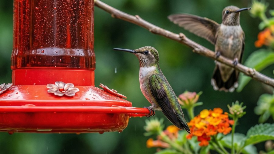 Feeder Visitors Wallpaper