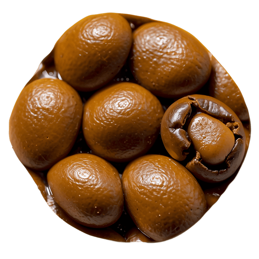 Caramel Infused Coffee Beans PNG 91