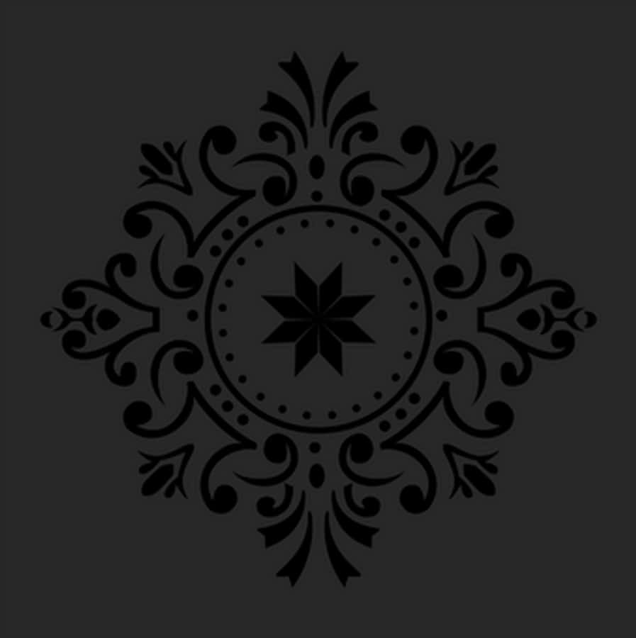 Elegant Black Floral Design