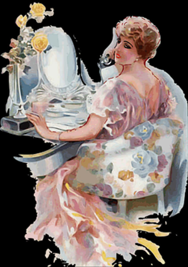 Elegant Vintage Ladyat Vanity
