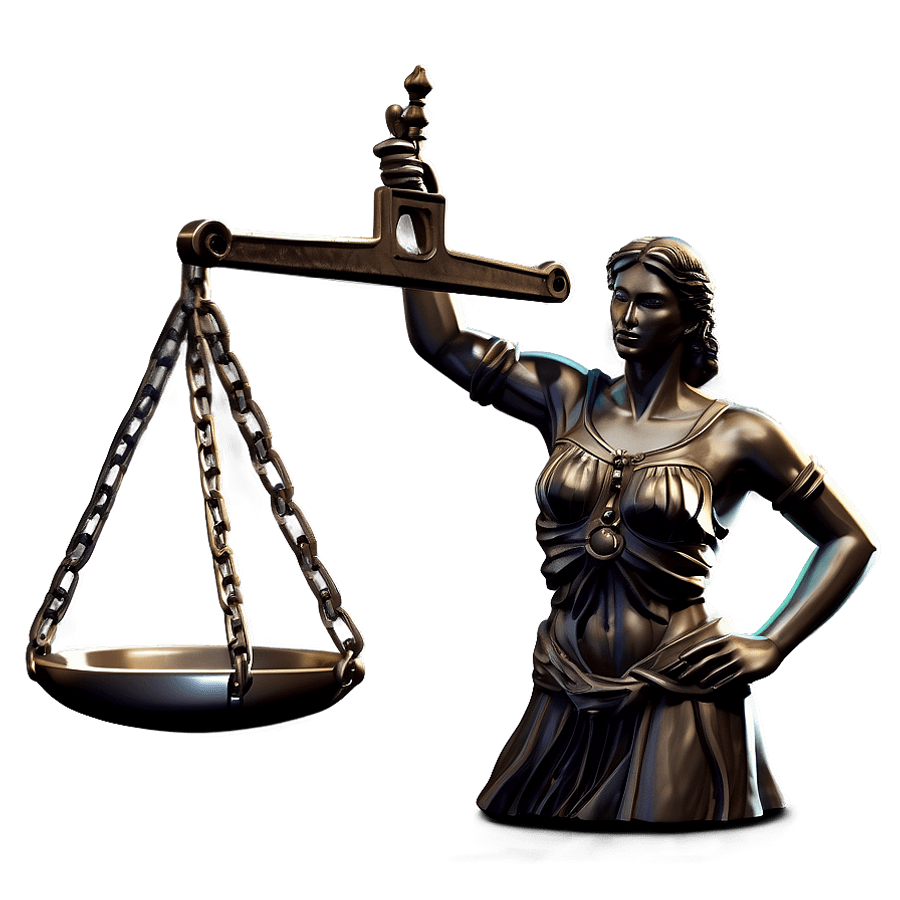Scales of Justice with Key PNG mbv1