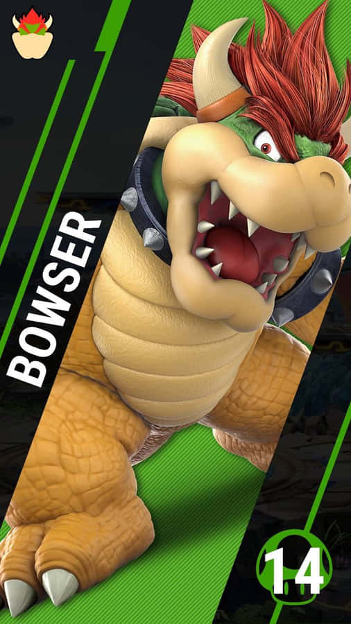 Ilpotente Bowser ruggisce - Sfondo 720 x 1280