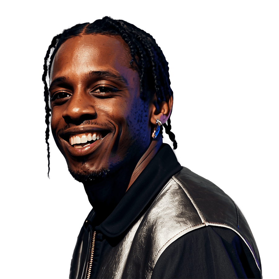 Travis Scott Smiling PNG txg58