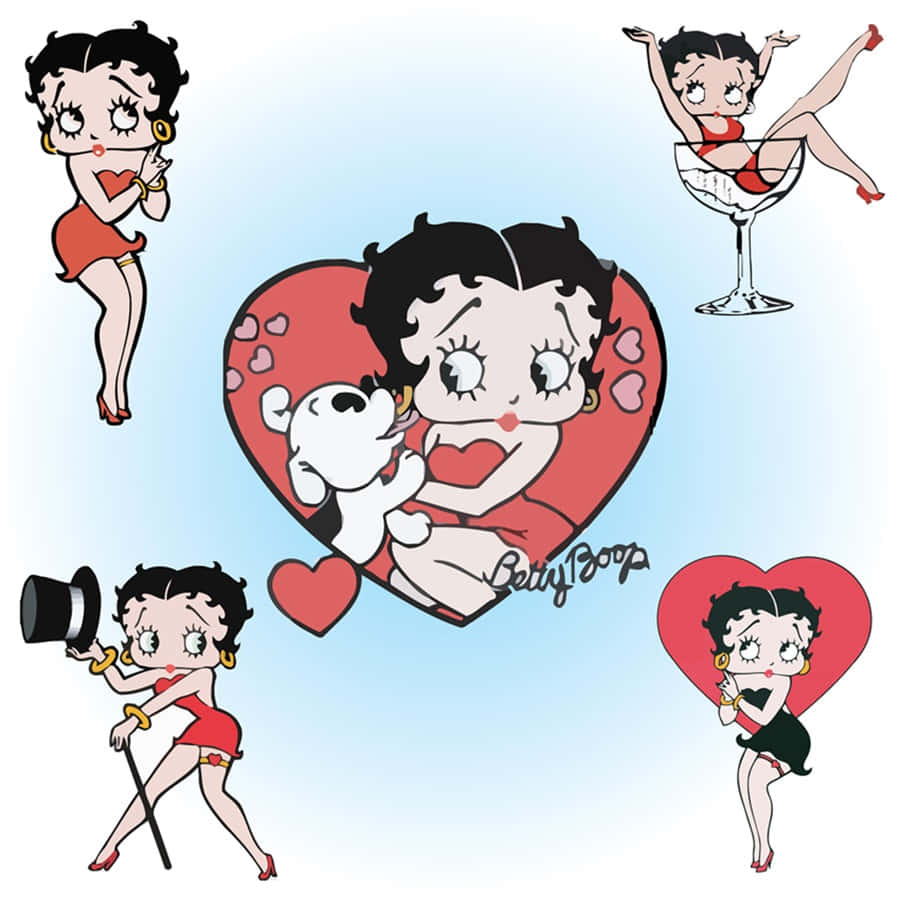 "BettyBoop poserer i vintage-mode".
