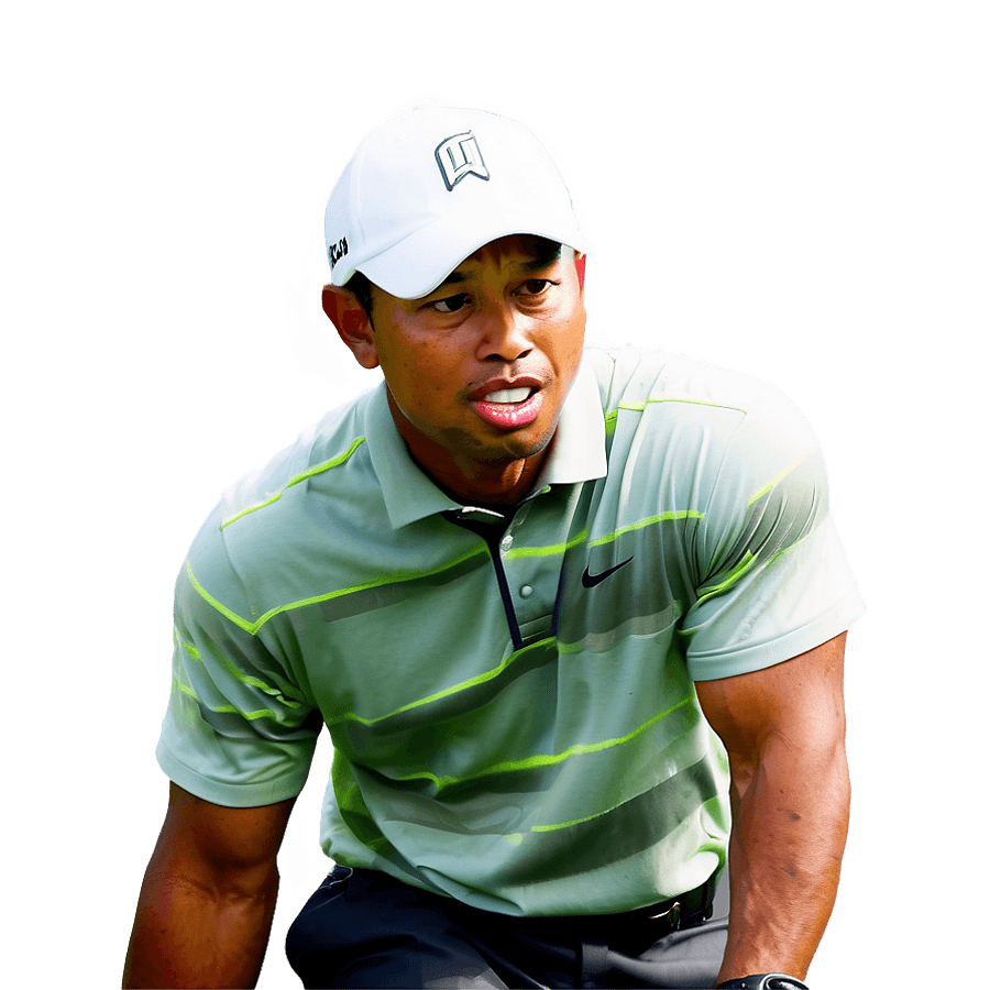 Tiger Woods in Action PNG 06202024