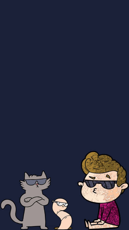 "Sweetand cool" translates to "Söt och cool" in Swedish. When referring to computer or mobile wallpaper, you could say "En söt och cool bakgrundsbild" (a sweet and cool desktop/mobile wallpaper).