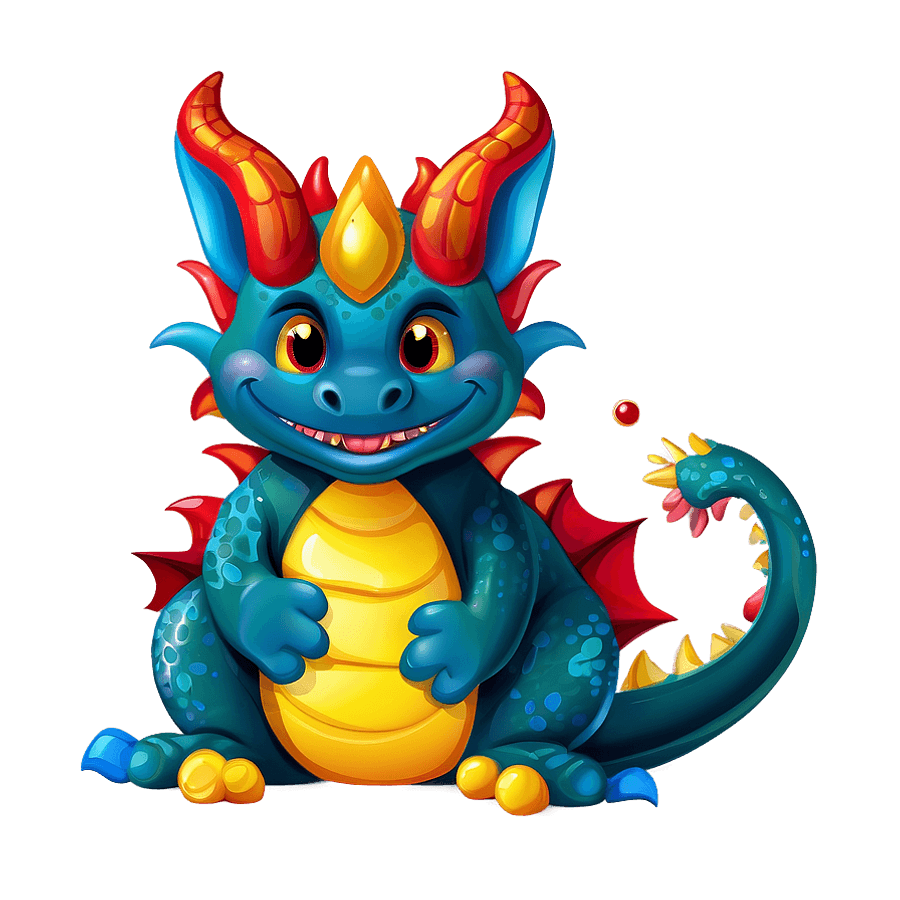 Baby Dragon Clipart PNG 06282024
