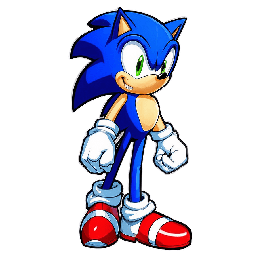 Sonic Head Mascot PNG 05252024