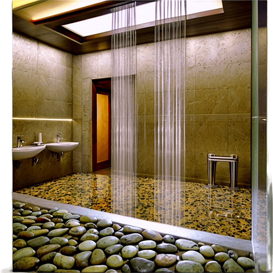 River Rock Shower Floor PNG 90