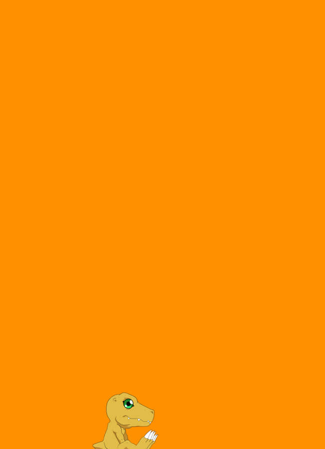 Agumon Fundo Laranja