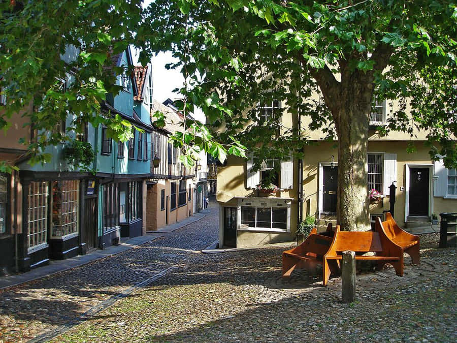Pôr do Sol Cênico Sobre Norwich, Reino Unido