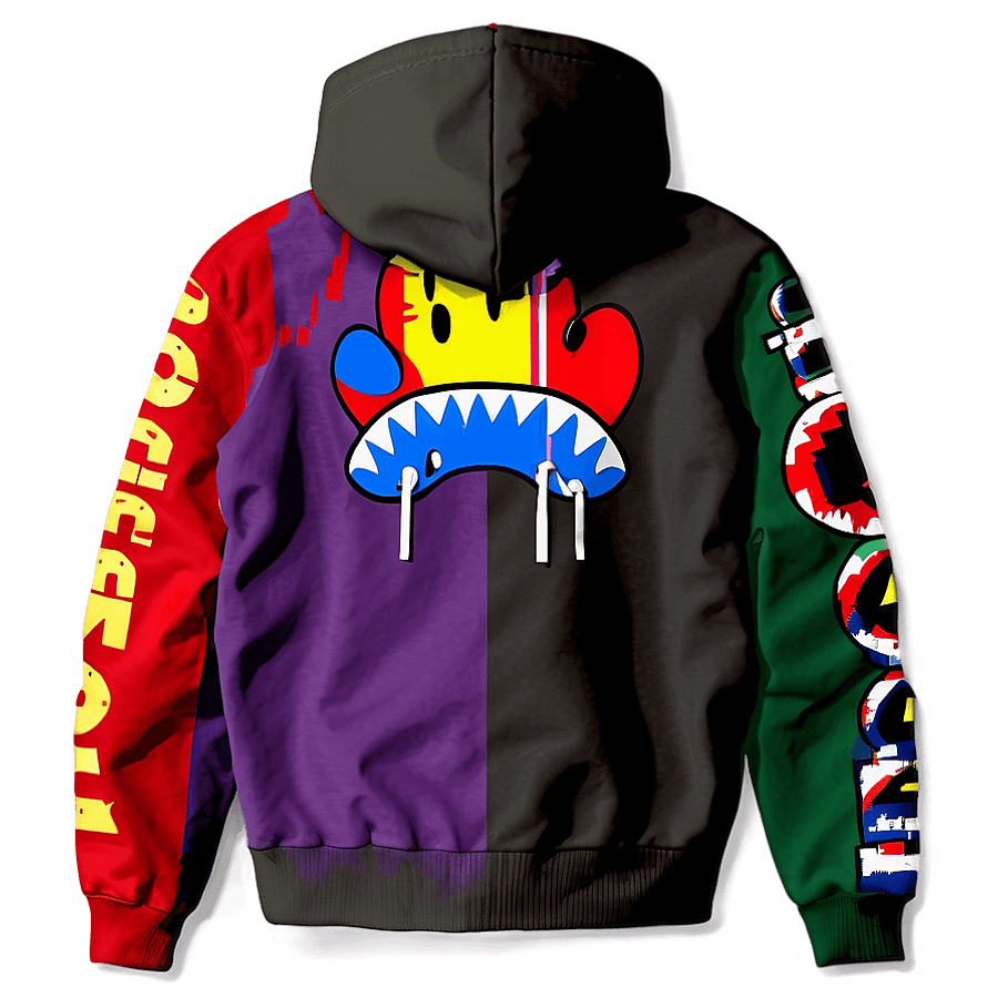 Bape Colorful Hoodies PNG nyw