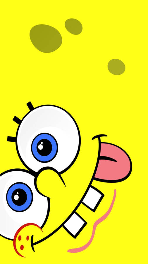 Decent art image of funny and cute face Spongebob
