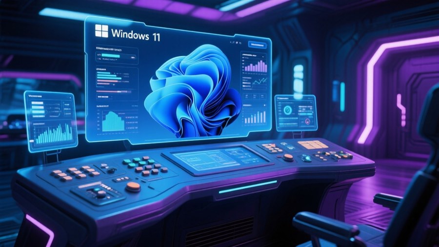 Futuristic Control Panel Wallpaper
